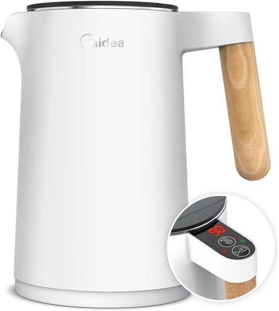 Midea Wasserkocher – MK-HE1533 – 1,5 l Fassungsvermögen – 7 Temperatureinstellungen