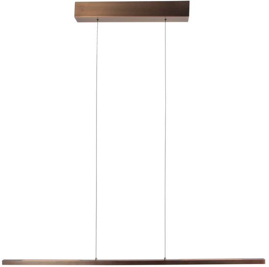 Hängeleuchte Bande 3994BR, bronzefarbene LED-Leuchte, 114 cm breit, mit höhenverstellbarem System von Steinhauer, stilvolles und modernes Design in warmer Farbgebung