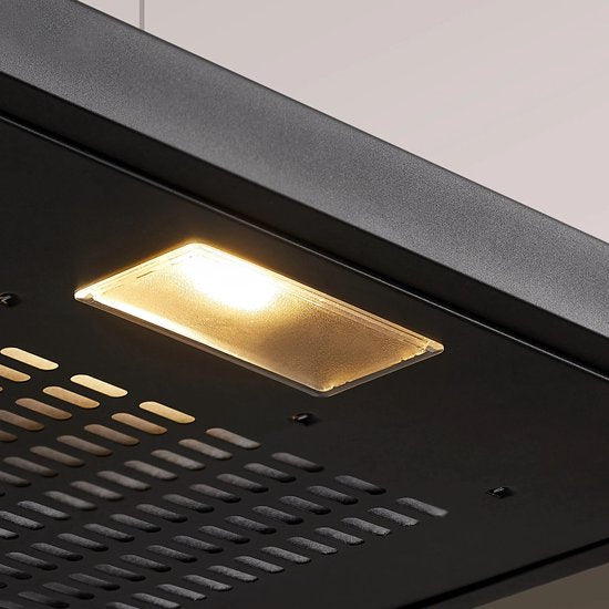 CIARRA CBCB6903 – 60 cm Unterbau-Dunstabzugshaube, schwarz – inklusive Aktivkohlefilter – 220 m³
