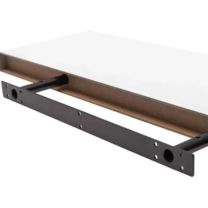 WOLTU RG9365ws-2 - Set mit 2 Wandregalen - Weißes MDF - Unsichtbares Aufhängesystem