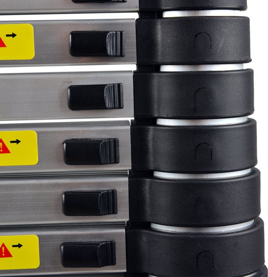 Teleskopleiter – Teleskop-Klappleiter – Arbeitshöhe – Aluminium – Für den privaten und professionellen Gebrauch geeignet – Teleskop-Klappleiter – Max. Tragkraft 150 kg