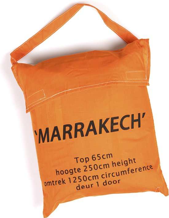 Deconet Moskitonetz - Marrakech- Oberer Ring 65cm x 1250cm Umfang- ORANGE 1-2pers
