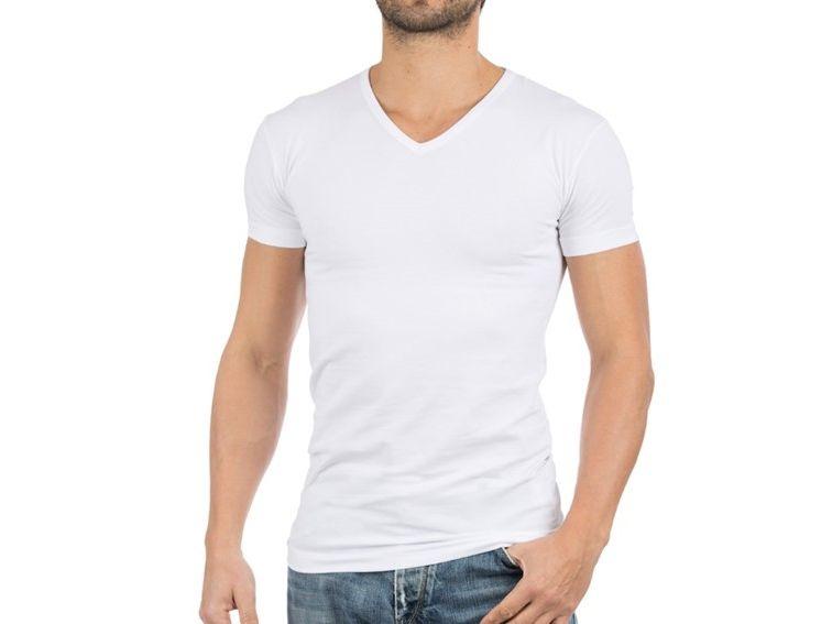 Alan Red Basic T-Shirt – 4er-Pack – Größe XXL – Weiß