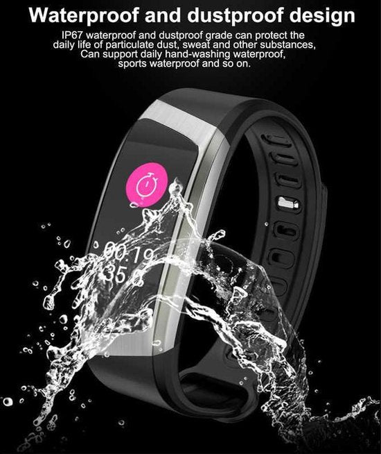 Schrittzähler - Luxus - Activity Tracker - Herzfrequenzmesser - Blutdruckmesser - Smartwatch - Bluetooth - Uhr - Herren - Damen