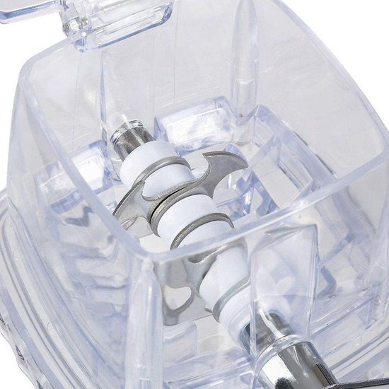 Secret de Gourmet Eiszerkleinerer / Eismühle – mit Deckel – transparent – manuell