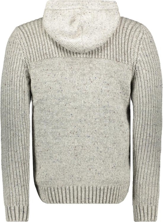 Petrol Industries - Herren-Rippenstrickjacke Portage - Grau - Größe XL