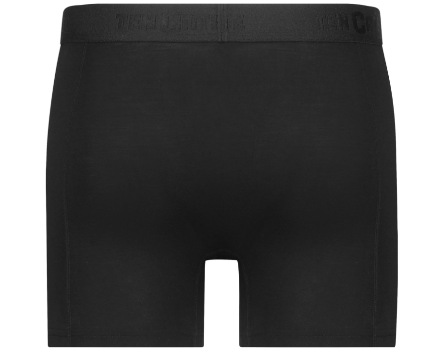 M Schwarz Iris 2er-Pack Basic Herren Bambus-Shorts Ten Cate