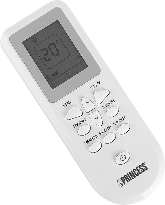 Princess 352900 – Mobile Klimaanlage – Klimaanlage mit Fernbedienung und App – Touchscreen – 80 m³ – 9000 BTU – Weiß