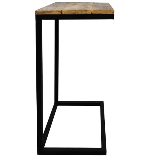 White Label Beistelltisch Stan – Holzoptik – 38 x 30 x 65 cm – Natur