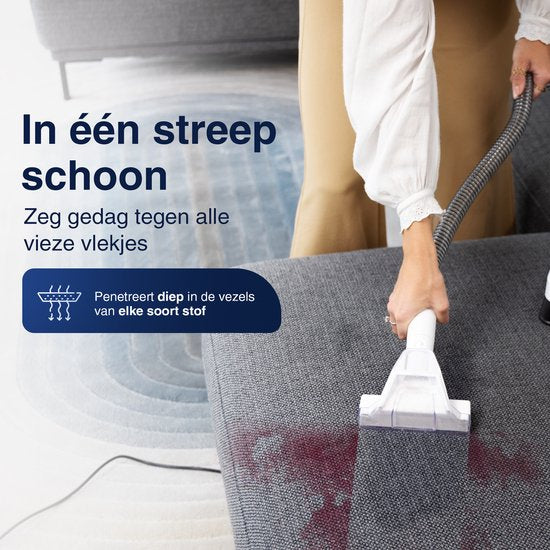 Samako Professioneller Teppichreiniger - Tragbarer Fleckenreiniger - Sofa-Reiniger - Möbelreiniger - Staubsauger - Teppich - Mit Extra-Bürste