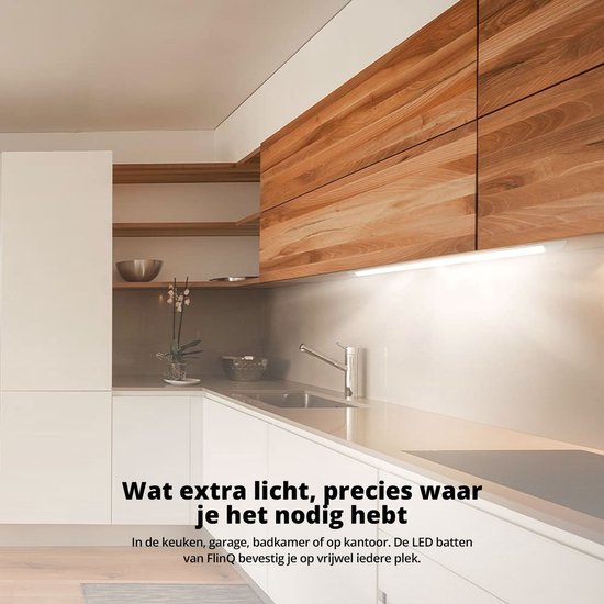 FlinQ Led-Strahl 6500K - 120 cm - 40W - 50.000 Stunden - Weiß