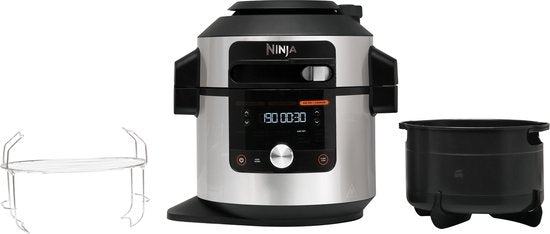 Ninja Foodi OL650EU Multikocher – 12 Kochfunktionen – 7,5 Liter – inklusive Heißluftfritteuse, Schnellkochen, Dämpfen, Grillen