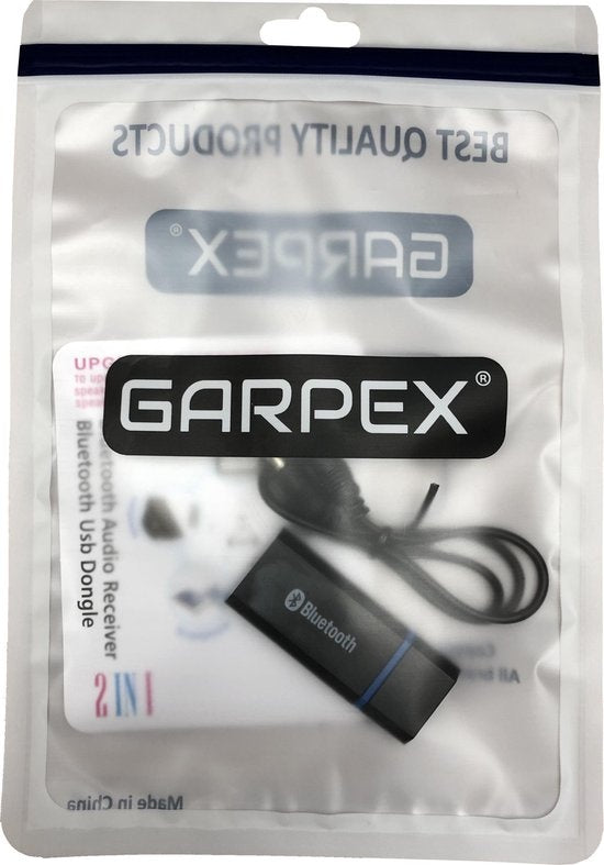 Garpex® Bluetooth-Empfänger - Bluetooth-Adapter - Bluetooth-Empfänger für Autoradio - Laptop - Hifi