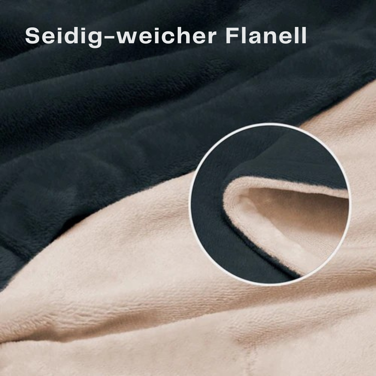 Auronic - Elektrische Wärmedecke mit Timer - 3 Stufen - 160 x 120cm - Anthrazit/ Beige