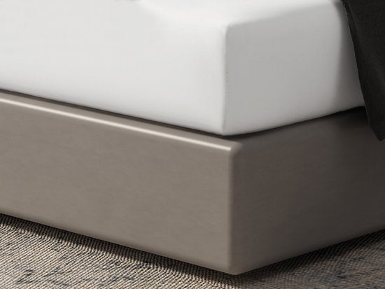 DoubleDry Spannbetttuch 90x200 cm - 100% natürliche Baumwolle - weich und atmungsaktiv - rundes Gummiband - OEKO-TEX & BSCI - Weiß