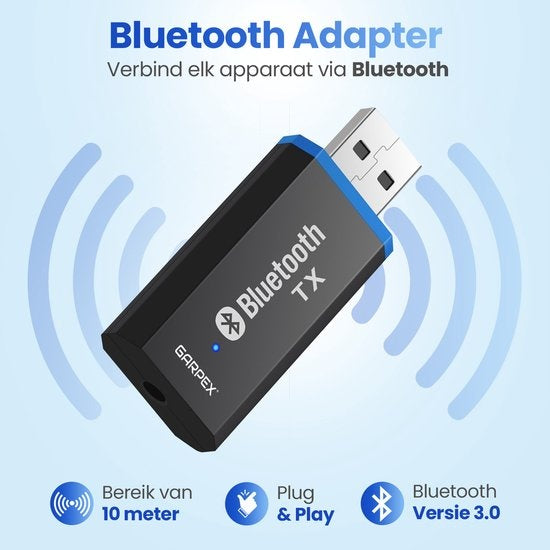 Garpex® Bluetooth-Empfänger - Bluetooth-Adapter - Bluetooth-Empfänger für Autoradio - Laptop - Hifi