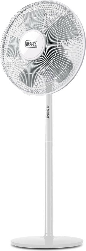 BLACK+DECKER Stativventilator BXPF60E - Ø 40 cm - 60 Watt - Weiß