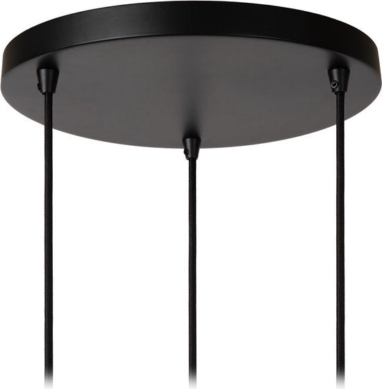 Lucide DANZA – Hängeleuchte – Ø 50 cm – 3xE27 – Schwarz
