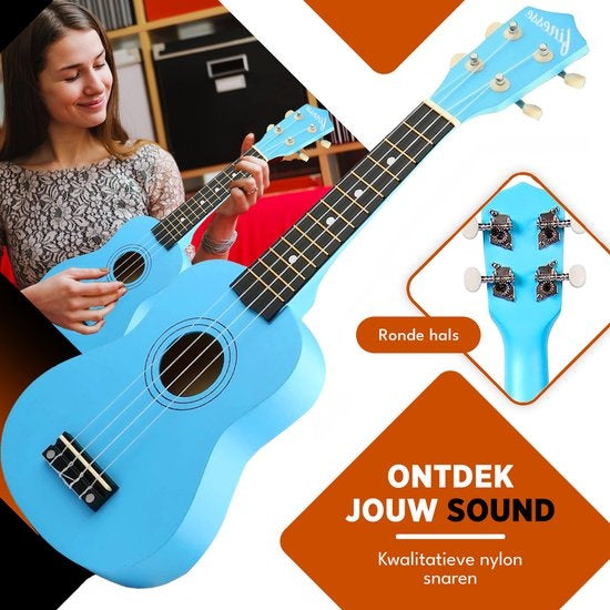 Finesse Ukulele - Starter Set - 21" - Musikinstrument - Lahaina Modell