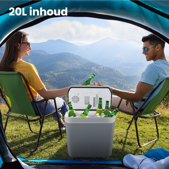 Auronic Electric Kühlbox - Kühlbox - 20L - 12V und 240V - Grau
