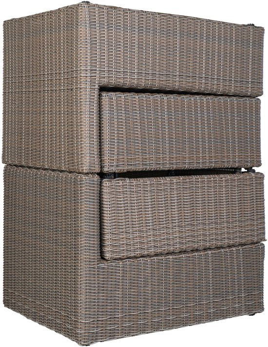 Rossi Lounge Set - Lounge Set in kubo-grau mit schwarzen Kissen