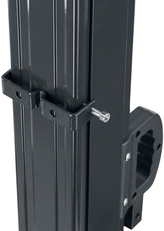 tectake® Ausziehbarer Windschutz mit Aufrollmechanismus – 300 x 200 cm – Seitenmarkise mit Aluminiumrahmen – Sonnenschutz – Gartenschutz – Schwarzer Balkon-Sonnenschutz – Undurchsichtiger Sichtschutz – Markisentuch