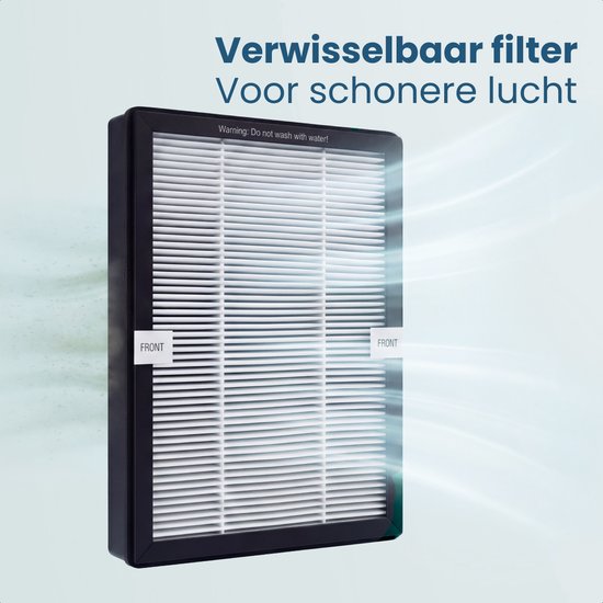 Auronic Turmventilator – blattloses 2-in-1-Modell – Luftreiniger mit HEPA-Filter – Ventilator – 10 Stufen – Fernbedienung – 105 cm – Weiß