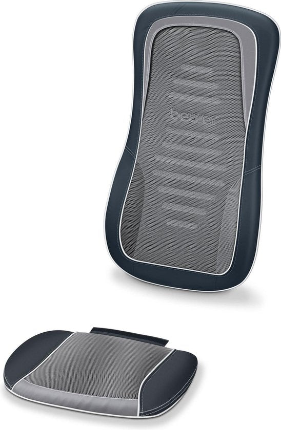 Beurer MG 315 Shiatsu Massagekissen - Massagesessel - Nacken und Rücken - Bodyscan - 3 Programme - 4 verstellbare Massageköpfe - Timer - Heizung