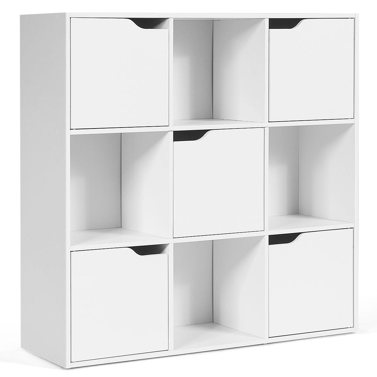 Coast Regal mit 9 Fächern und Türen - Holz - 90 x 29 x 90 cm - Weiß