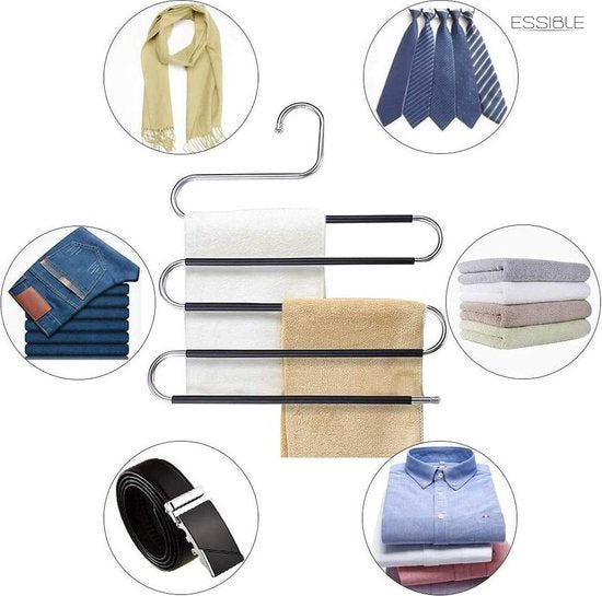 Kleiderschrank-Organizer - Anti-Rutsch - Platzsparende Kleiderbügel - Kleiderbügel - Kleiderbügel - Hosenbügel - Funktionelle Kleiderbügel - Handliche Kleiderbügel