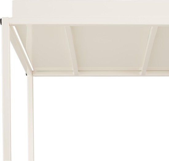 tectake - Beistelltisch - Kleiner Couchtisch - cremefarben - 40x40x44cm, maximale Belastbarkeit 30kg - 404184