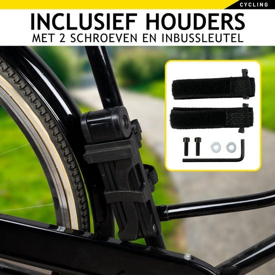 DUNLOP Fahrradschloss Rahmen - Rollerschloss - Faltbares Schloss - Rahmenschloss mit 3 Schlüsseln