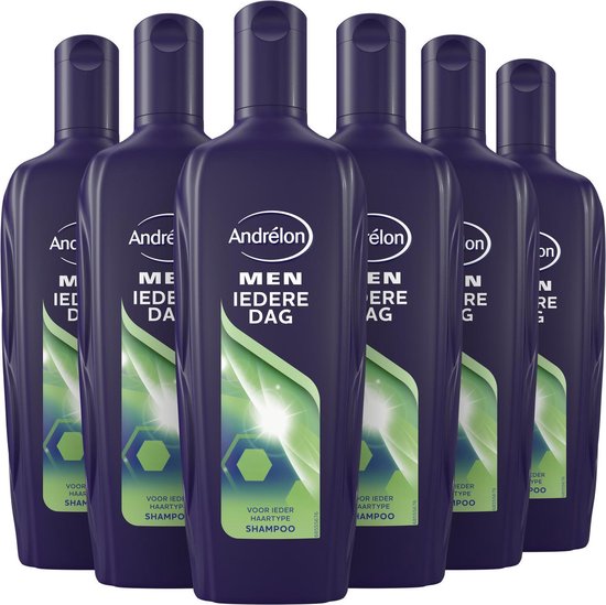 Andrélon Men „Jeden Tag“-Shampoo – 6 x 300 ml – Vorteilspackung