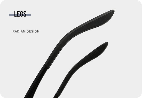 Garpex® Radsportbrille - Sportbrille - Polaroid Sonnenbrille - Rennrad - Mountainbike - Motorrad - Schwarz