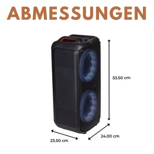 Denver - BPS354 - Party Lautsprecher - Disco Lights - inkl. Fernbedienung - Mikrofonanschluss - Schwarz