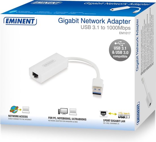 Eminent Gigabit USB 3.0-Netzwerkadapter