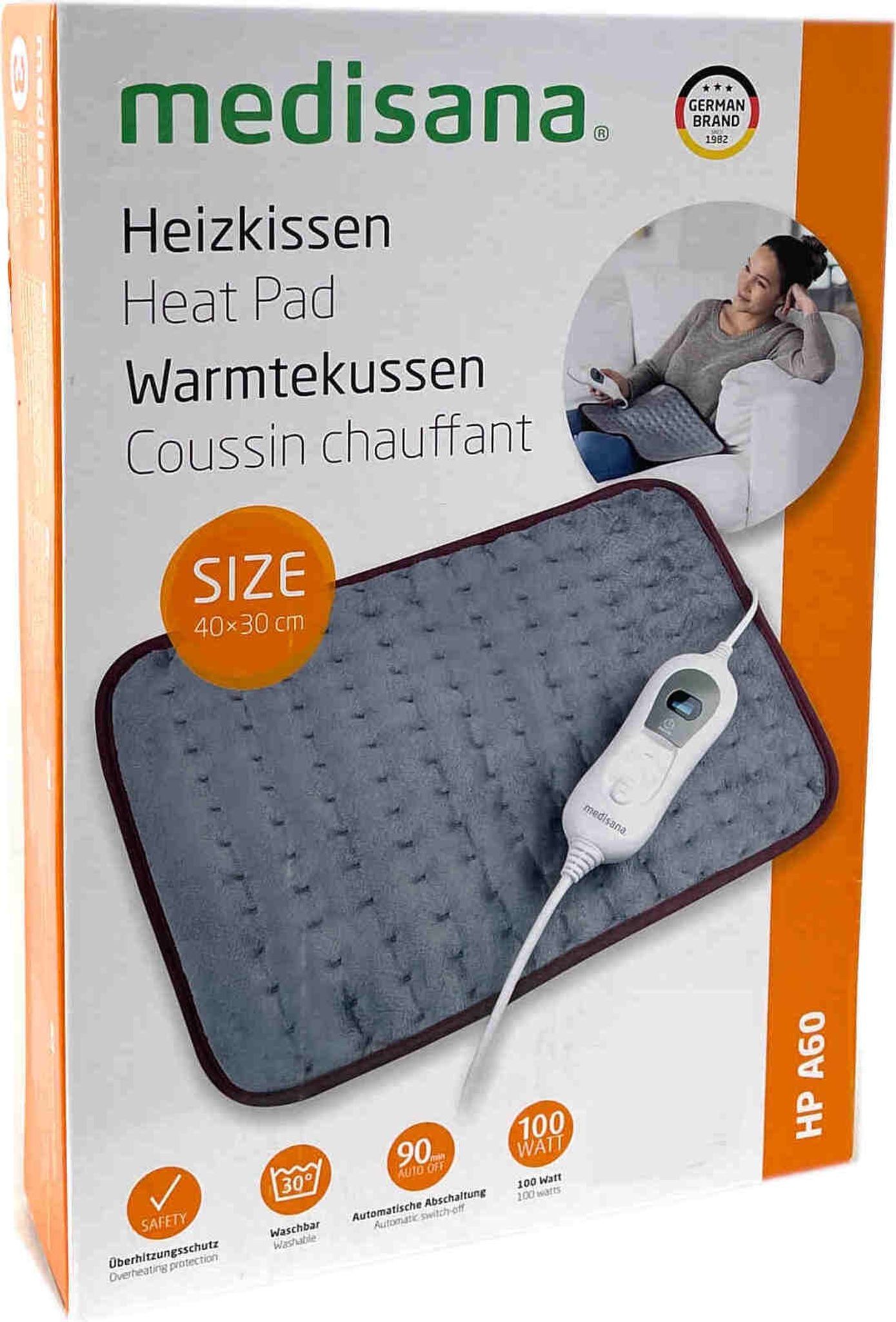 Medisana Heizkissen HP A60 – 30 x 40 cm – Grau