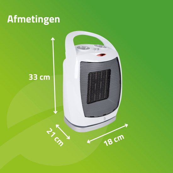Bo-Camp - Keramische Heizung - Oszillierend - 450/900/1500 Watt