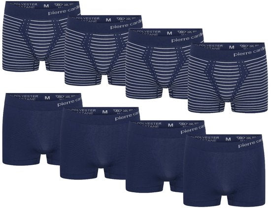 Pierre Cardin - Herren-Unterhosen 8er-Pack nahtlose Boxershorts - Blau - Größe XXL