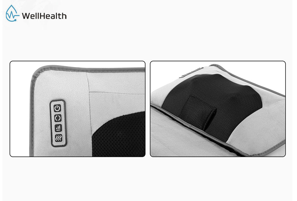 Wellhealth - Massagematratze mit 9 Positionen - Grau - 167.5x51cm