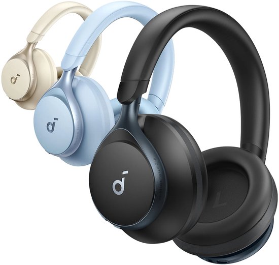 Anker Soundcore Space One kabelloses Headset – Geräuschunterdrückung – Schwarz