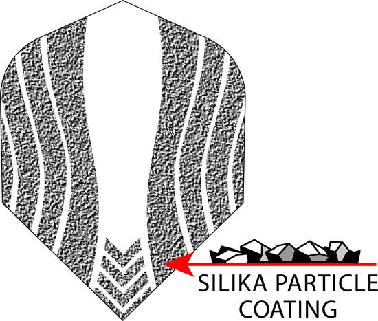 Eggen Silika Lumen NO2 blau stark kristallin beschichtet - Dartflüge