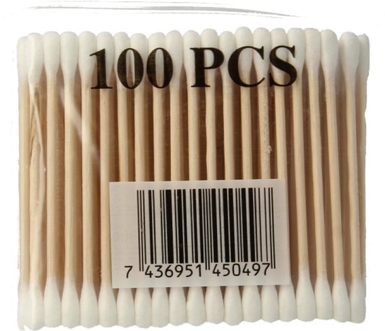 Wattestäbchen aus Holz – 100 Stück