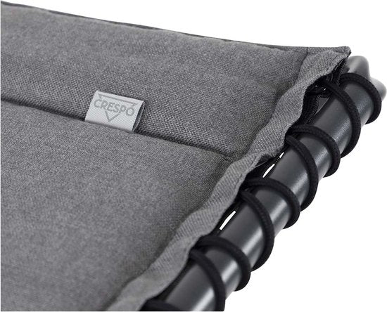 Crespo – Fußhocker für Liege – AP/306 – Tex-Comfort – Hellgrau