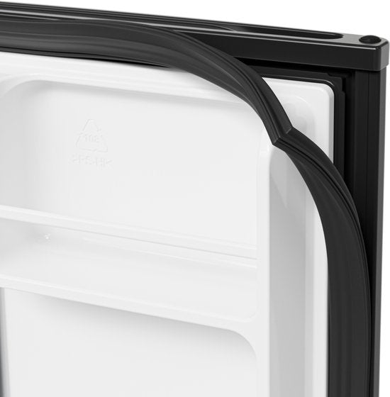 KitchenBrothers Mini-Kühlschrank – 43 l – Kleiner Kühlschrank – Minibar – Freistehend – Frigo – Kompakt – Schwarz