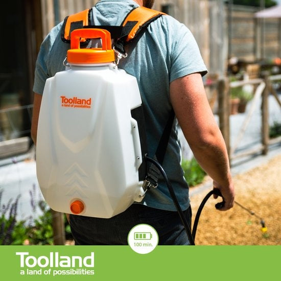 Toolland Rückensprenger mit wiederaufladbarer Batterie - 12 L