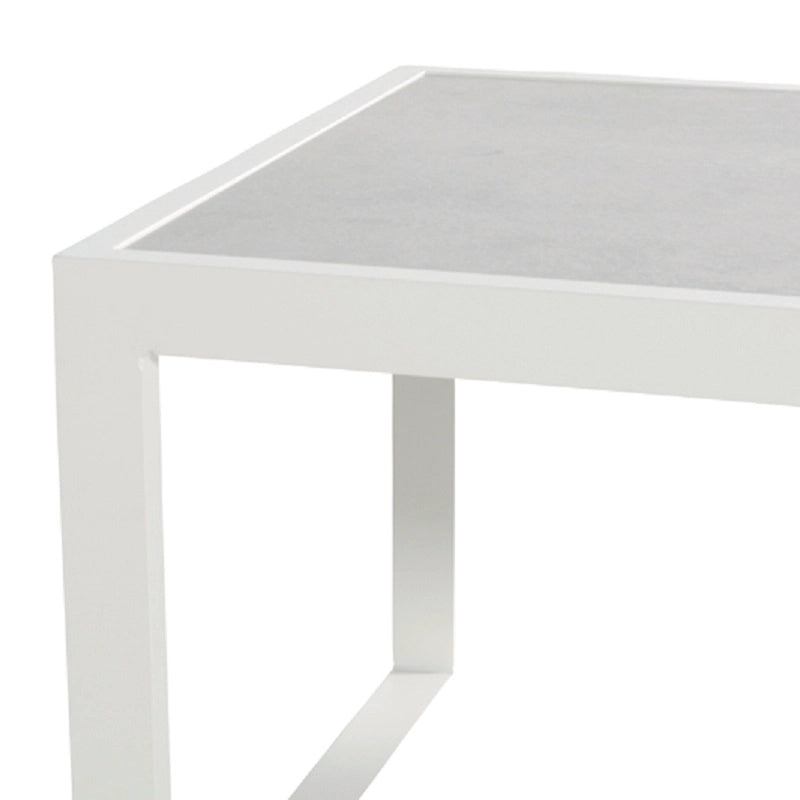 Hartman Gartentisch Notre Dame - Keramische Platte - 65 x 50 x 125 cm - Weiß