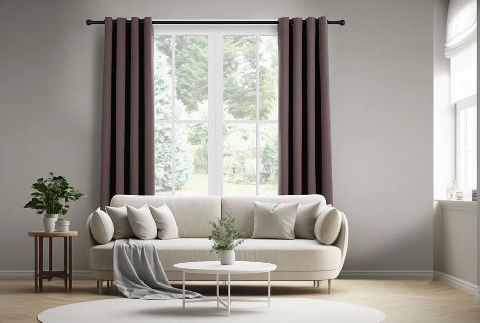 Home & Comfort Verdunkelungsvorhänge - Dunkel Taupe - 150x250 cm