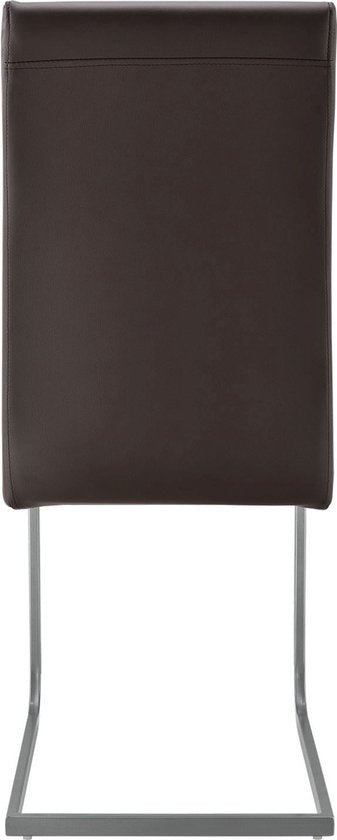 4 Esszimmerstühle / Stuhl - Vegas - Kunstleder - Braun