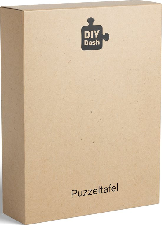 DIYDash Puzzletisch XL mit Aufbewahrungssystem - 2000 Teile - 8 farbige Schubladen und Deckel - klappbar - Matte - Brett - Teller - Regal - Deluxe - Rollmatte - Teppich - für Puzzles - 1000 - 1500